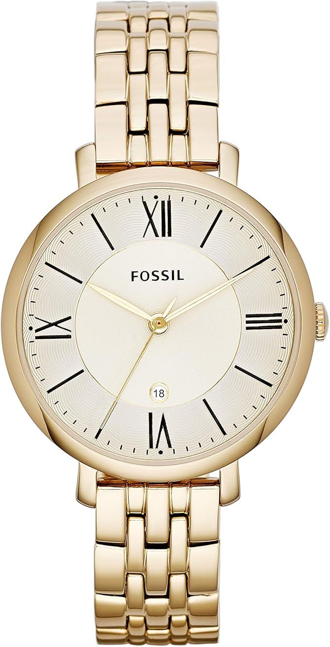 Fossil Women's Jacqueline Stainless Steel Dress Quartz Watch | Amazon (US)