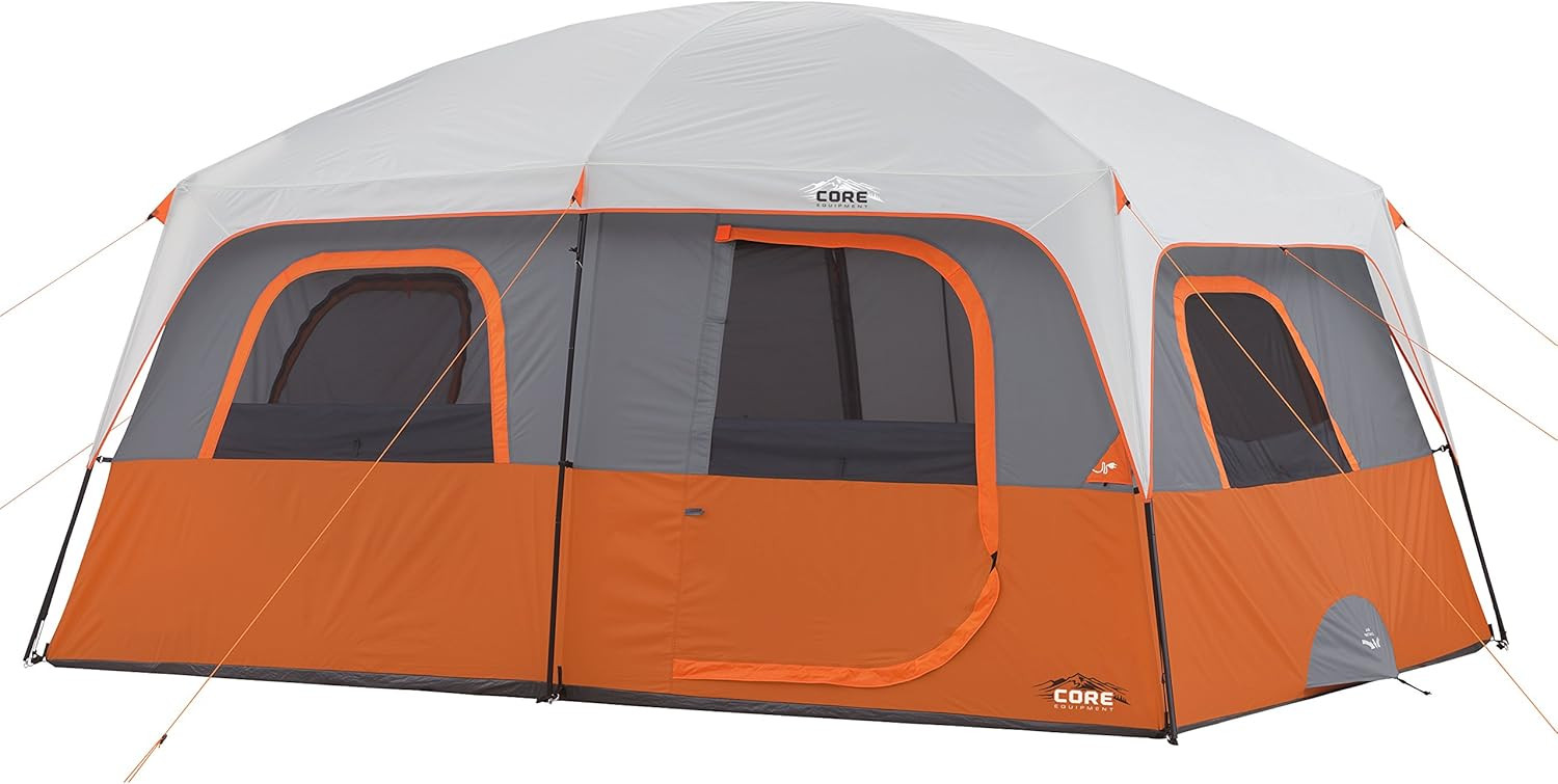 CORE 10 Person Tent | Large Multi Room Tent for Family | Included Tent Gear Loft Organizer for Ca... | Amazon (US)