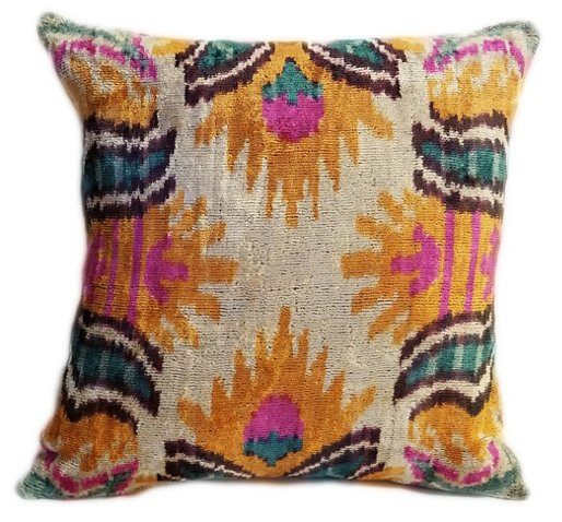 Claire 16x16 Pillow, Orange/Pink | One Kings Lane