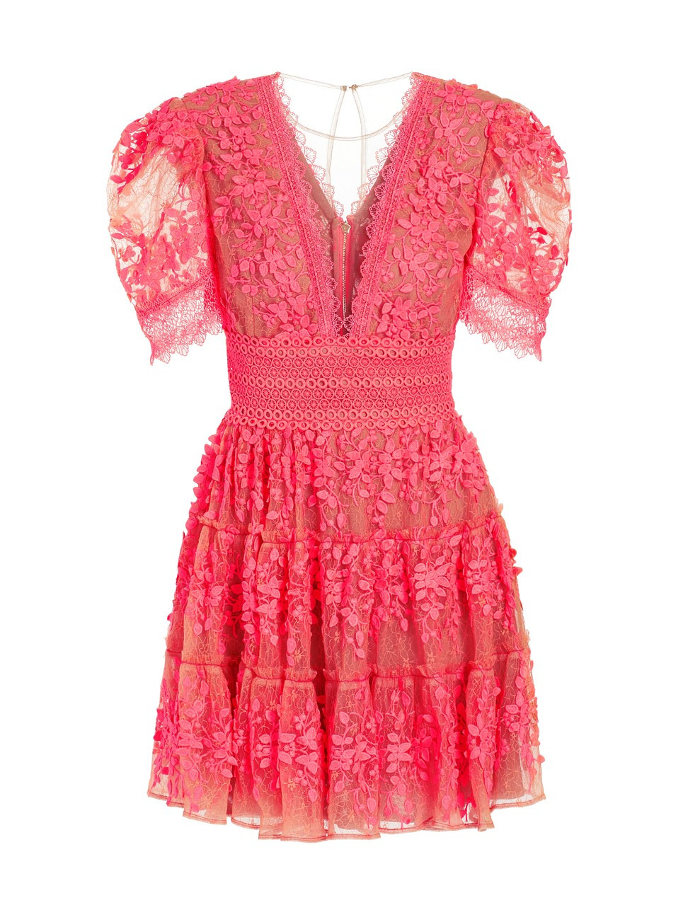 Women's Megan Short-Sleeve Minidress - Coral - Size XL | Saks Fifth Avenue