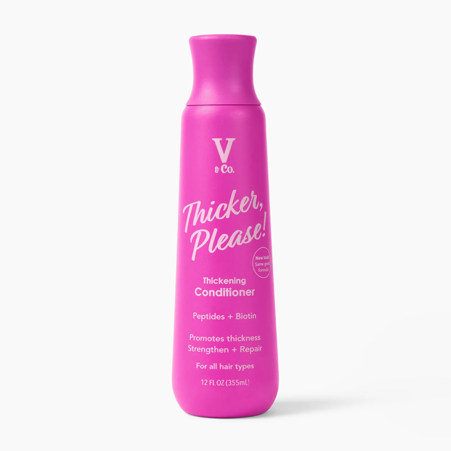 V&Co. Beauty Thickening Hair Conditioner with Peptide Technology, 12 Fl oz, All Hair Types, Squee... | Walmart (US)