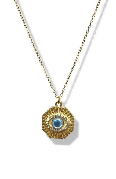 Argento Vivo Sterling Silver Evil Eye Pendant Necklace | Nordstrom