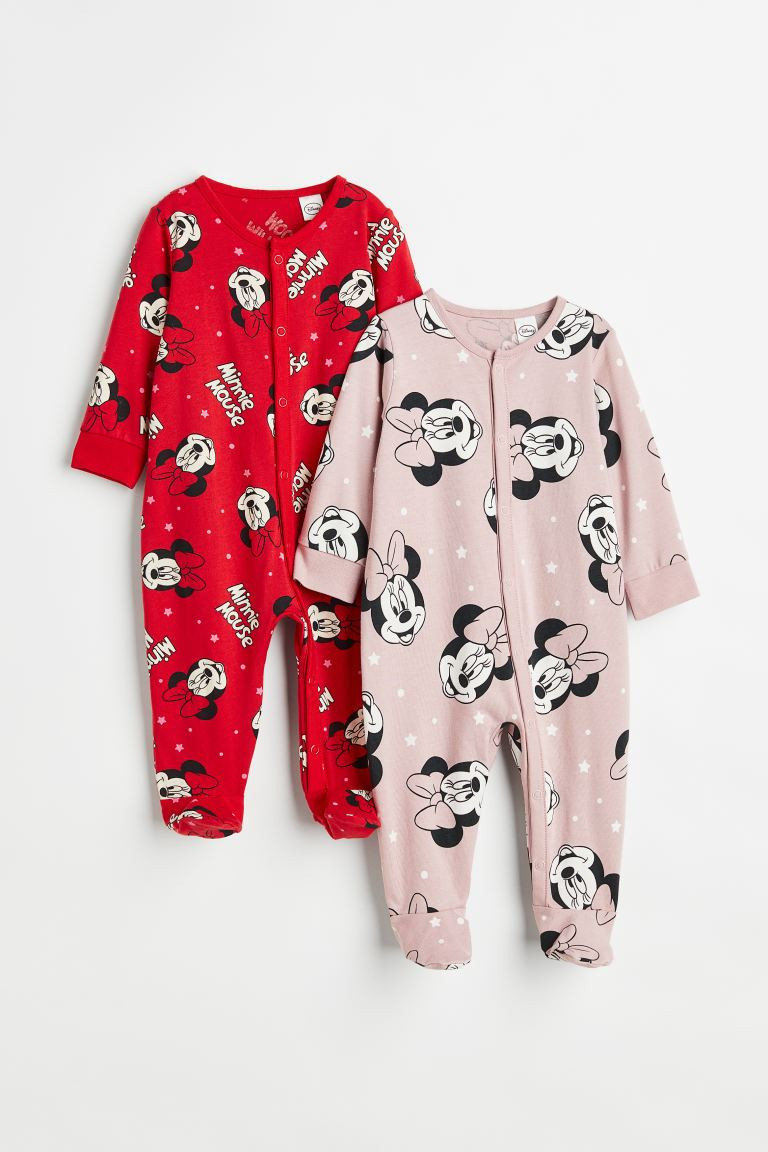 2-pack Printed Cotton Pajama Jumpsuits | H&M (US + CA)