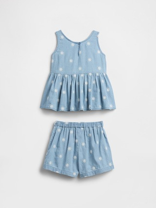 babyGap Chambray Two-Piece Outfit Set | Gap Factory