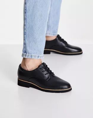 ALDO Cerquedaflex flat oxford shoes in black | ASOS (Global)