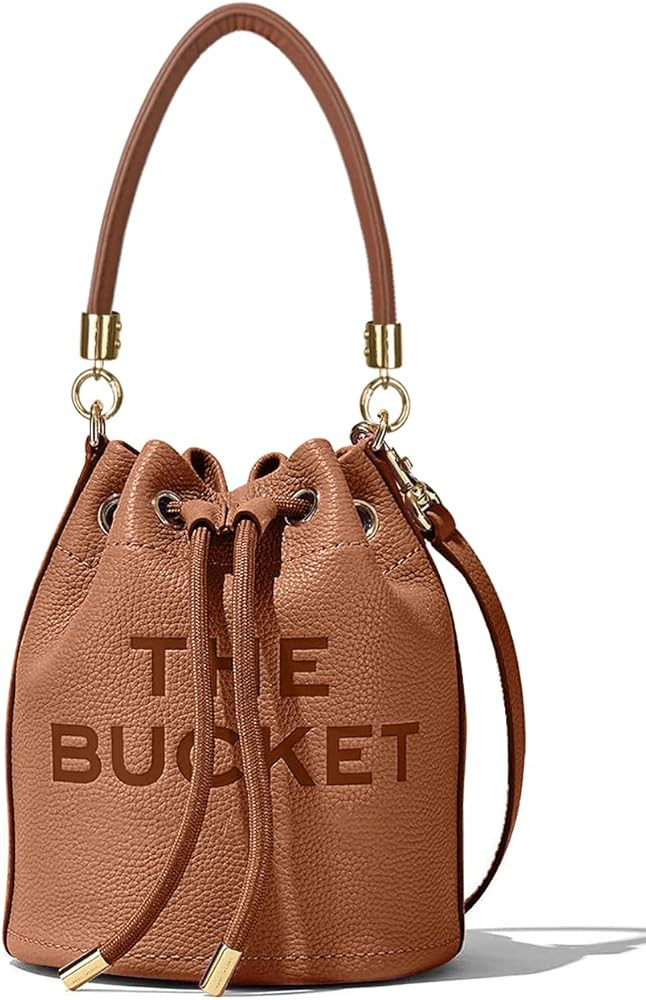 The Bucket Bag for Women Pu Leather Drawstring Handbag Tote Hobo Handbag Crossbody Bag Soft Adjus... | Amazon (US)