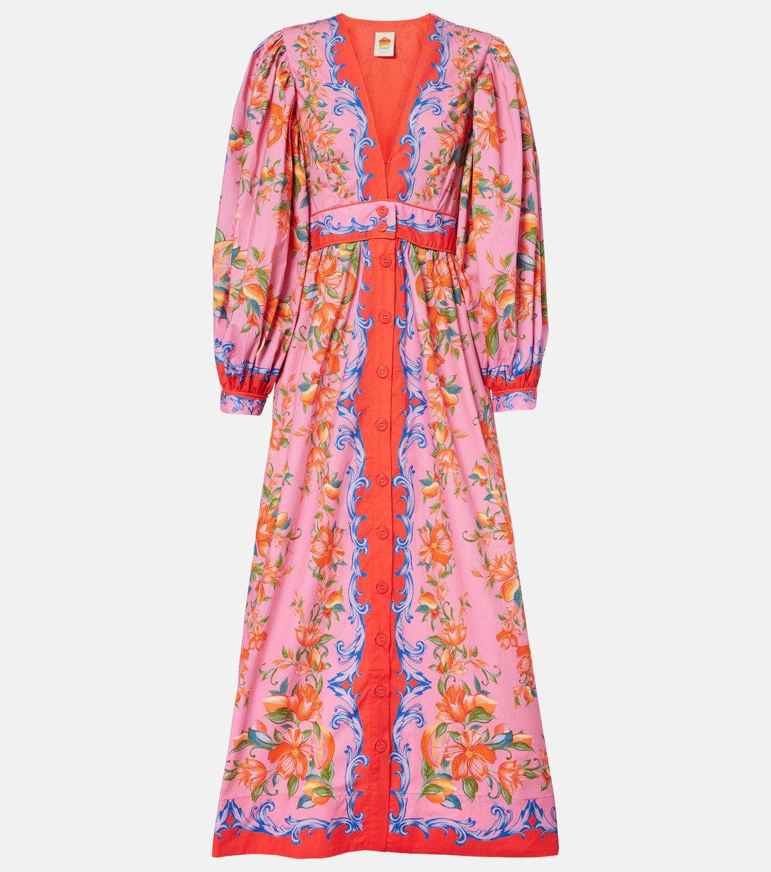 Sicily Flowers cotton shirt dress | Mytheresa (US/CA)