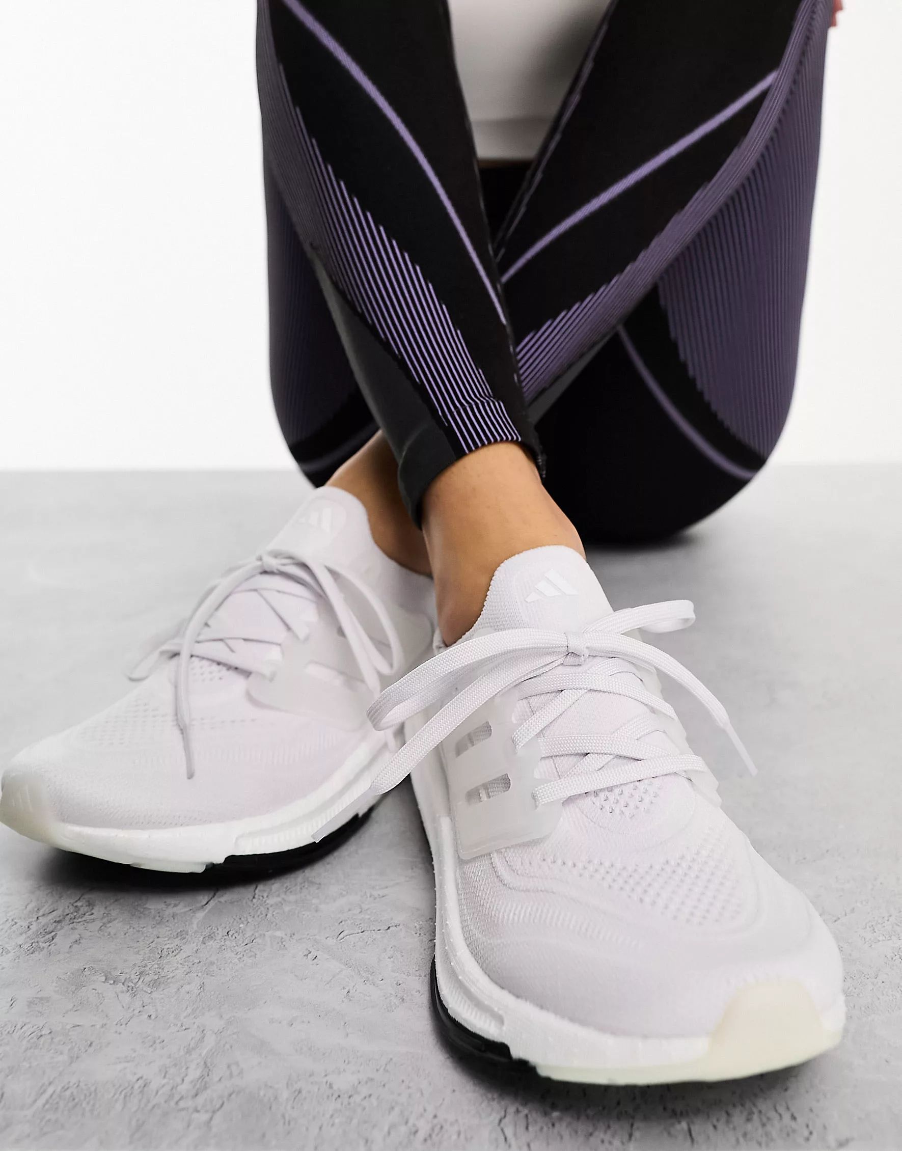 adidas Running Ultraboost Light sneakers in triple white | ASOS (Global)