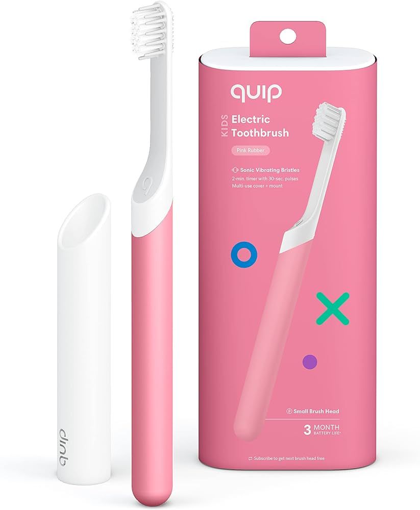 Quip Kids Electric Toothbrush - Sonic Toothbrush with Small Brush Head, Travel Cover & Mirror Mou... | Amazon (US)