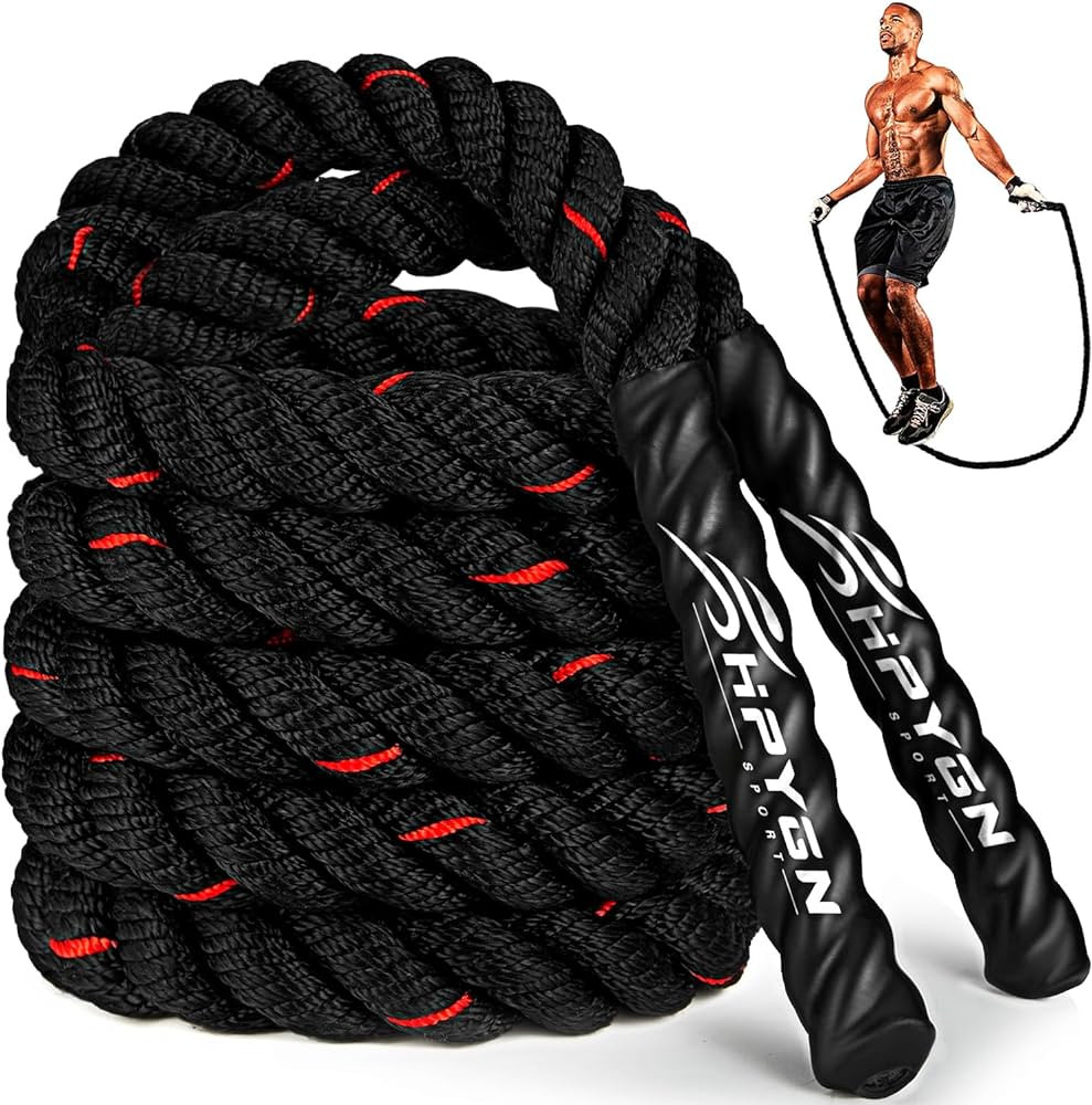 Jump Rope, Weighted Jump Ropes for Men women, 2.8lb 3lb 5lb Heavy Skipping Rope for Exercise, Adu... | Amazon (US)