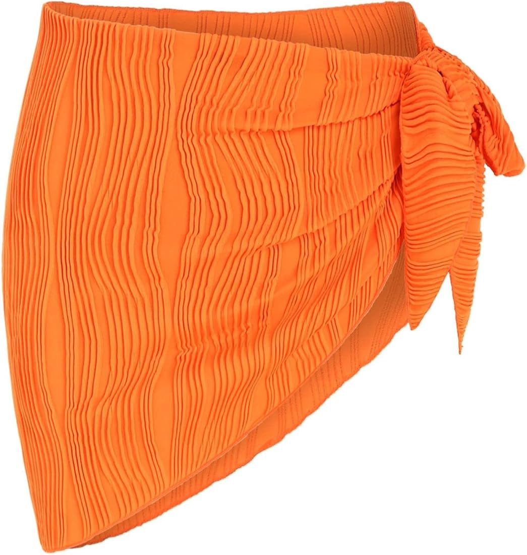 ZAFUL Women's Sarong Coverups Beach Wrap Sheer Bikini Wraps Chiffon Cover Ups for Swimwear | Amazon (US)