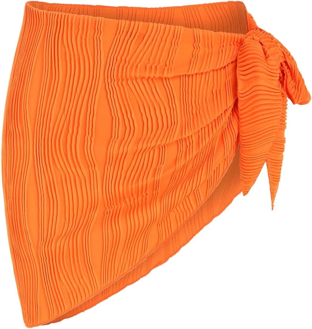 ZAFUL Women's Sarong Coverups Beach Wrap Sheer Bikini Wraps Chiffon Cover Ups for Swimwear | Amazon (US)