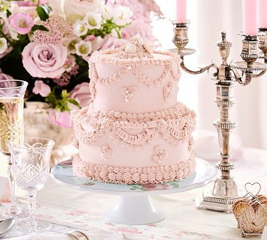 LoveShackFancy Garden Floral Porcelain Cake Stand | Pottery Barn (US)