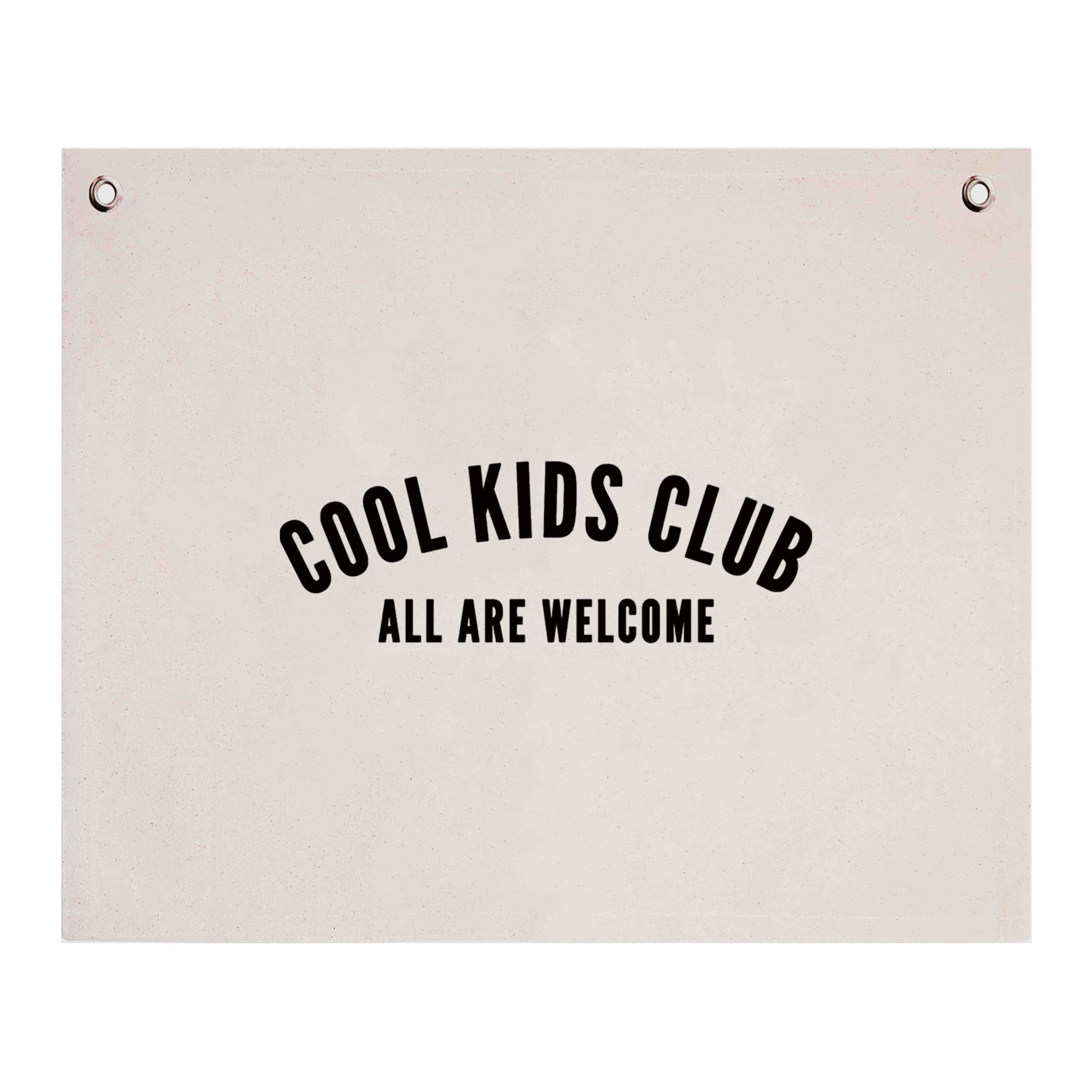 Cool Kids Club, All Are Welcome Canvas Banner， Baby Nursery Room Banner, Kids Bedroom & Playroo... | Amazon (US)