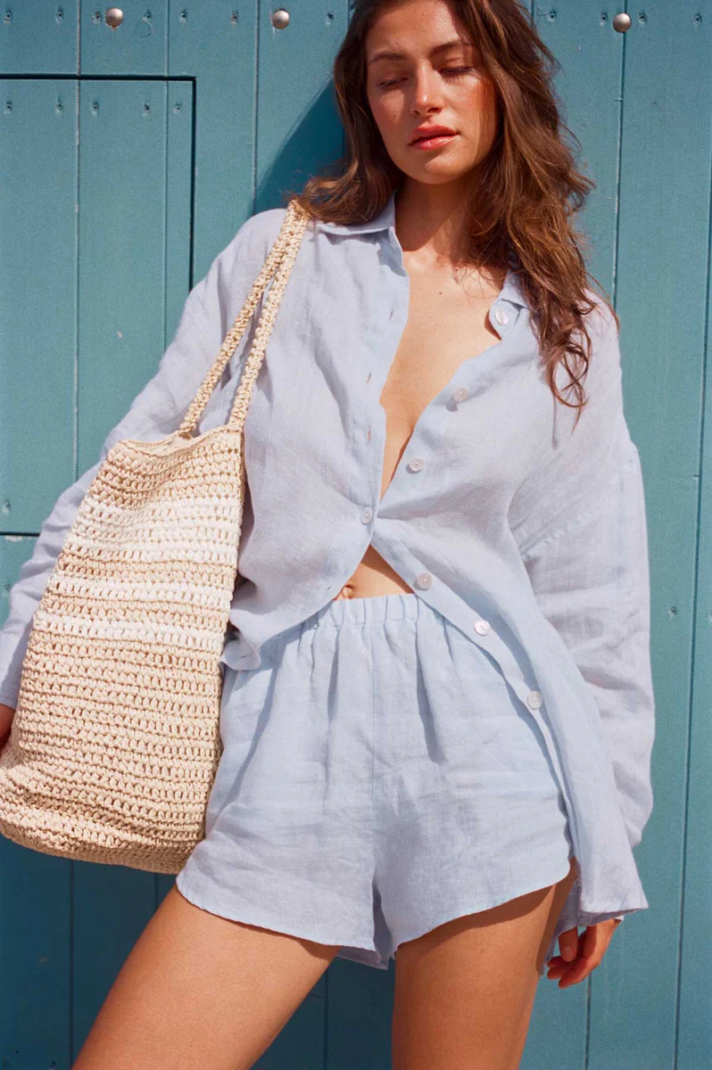 Vitamin A Tallows Linen Short Celeste EcoLinen | Vitamin A