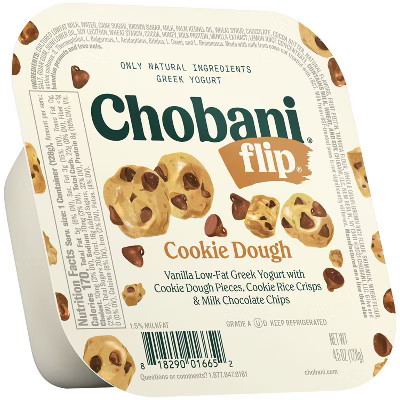Chobani Flip Cookie Dough Greek Yogurt - 4.5oz | Target