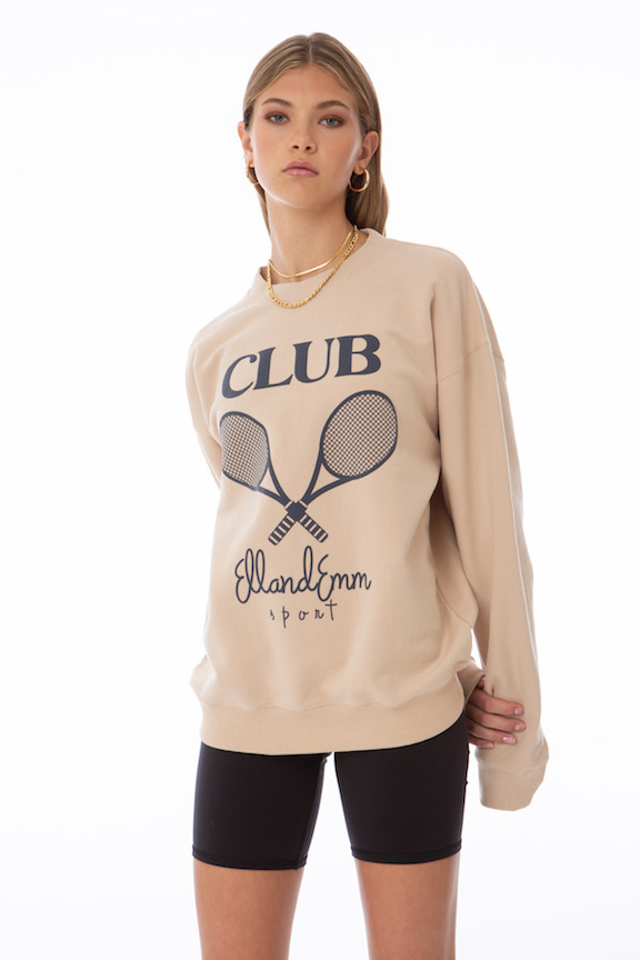 TAN CLUB SWEATSHIRT | EllandEmm