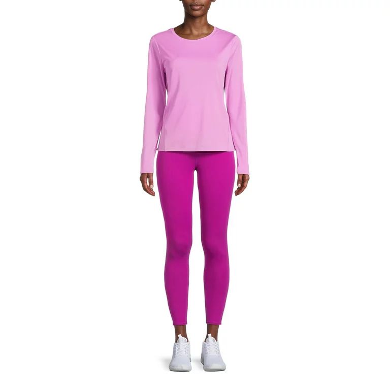 Athletic Works Women's Long Sleeve Tee and Leggings Set, 2-Piece | Walmart (US)