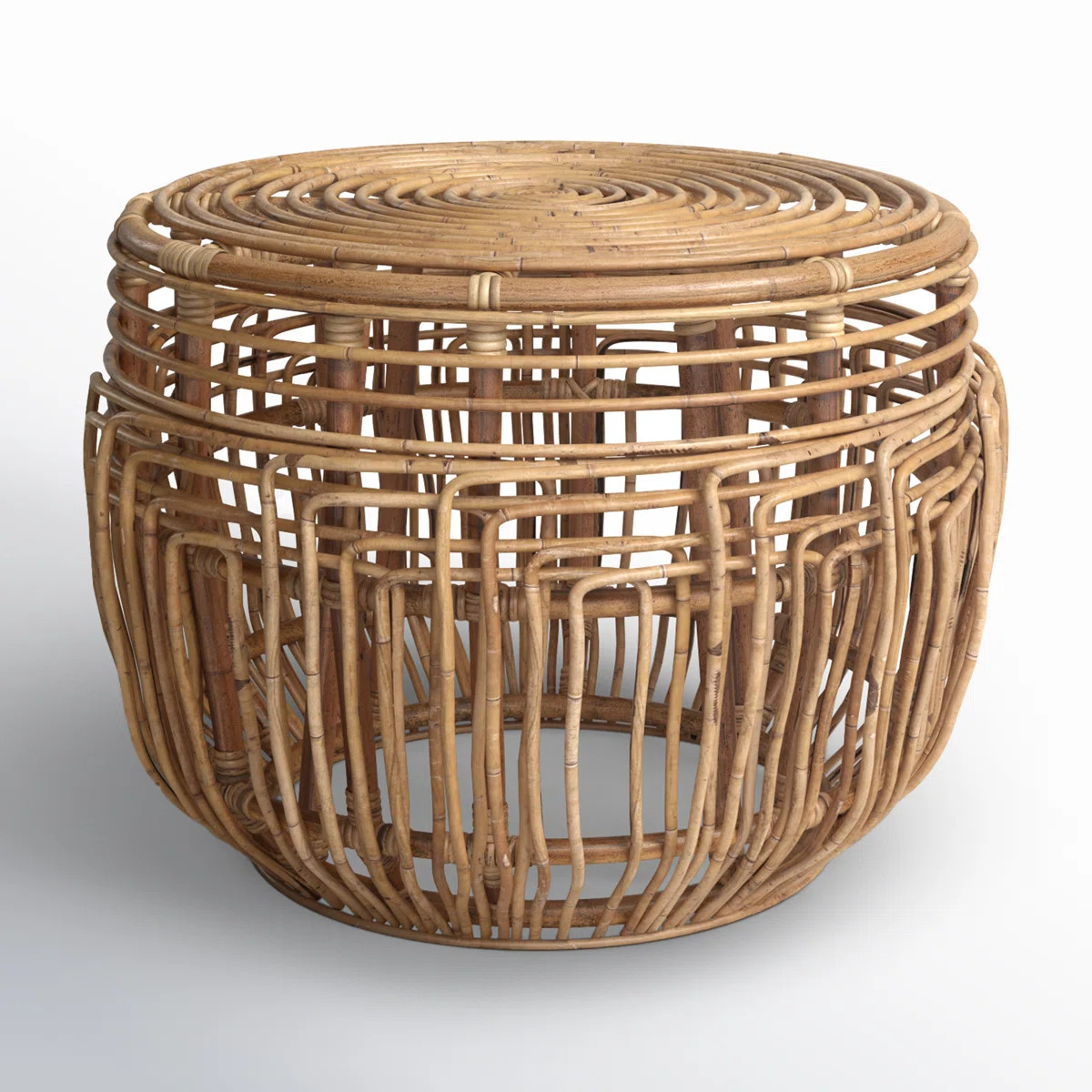 Manda 23.6" Wide Round Standard Ottoman | Wayfair North America