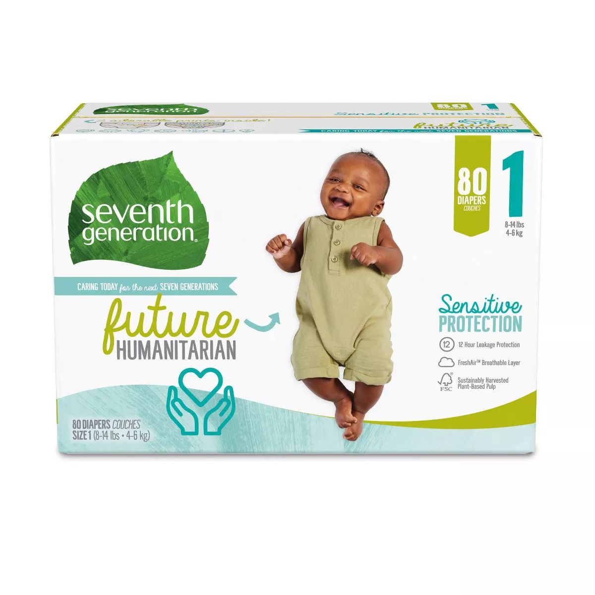 Seventh Generation Sensitive Protection Diapers - (Select Size and Count) | Target