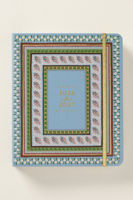 Paisley 17-Month Hardcover Spiral Planner | Anthropologie (US)