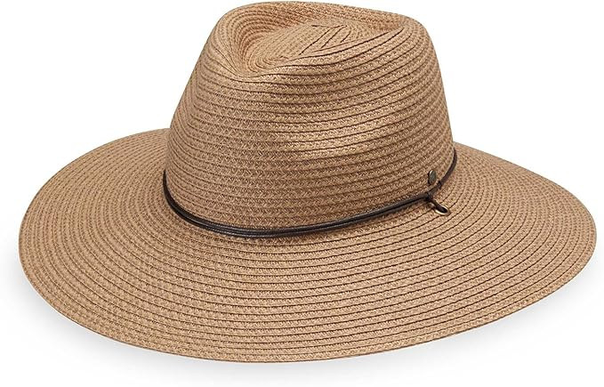 Wallaroo Hat Company Women’s Petite Sanibel Fedora – UPF 50+, Packable, Chin Strap, Adjustabl... | Amazon (US)