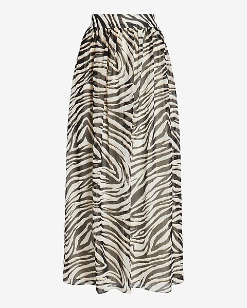 Rachel Zoe Zebra Printed Maxi Skirt | Express