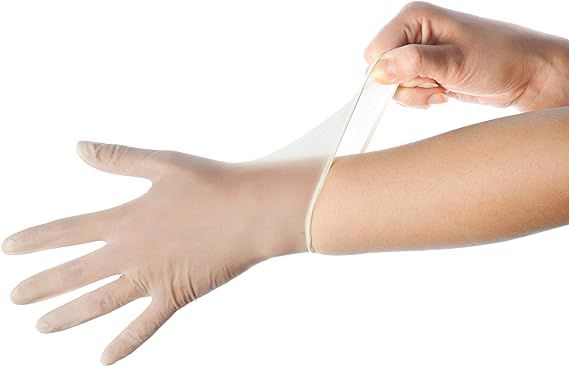 Disposable Vinyl Gloves Large Size | Heavy Duty | Non Sterile | Powder Free | Latex Free Rubber |... | Amazon (US)
