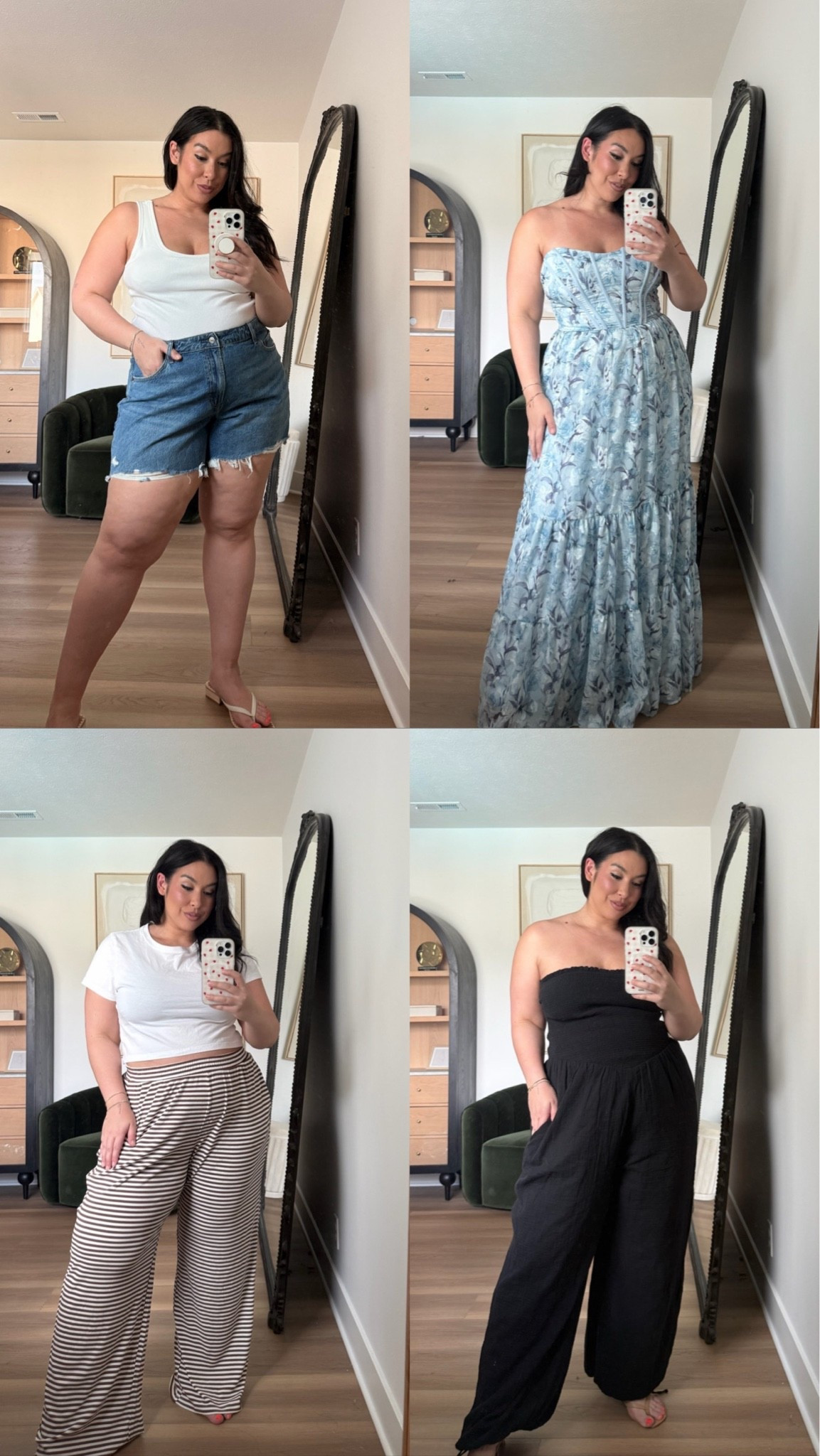 Your favorite outfits from last week! - - - Party pants, soft pants, matching set, flowy pants, linen pants, soft dress, spring outfit, summer outfits, travel outfits, plus size fashion, date night outfits