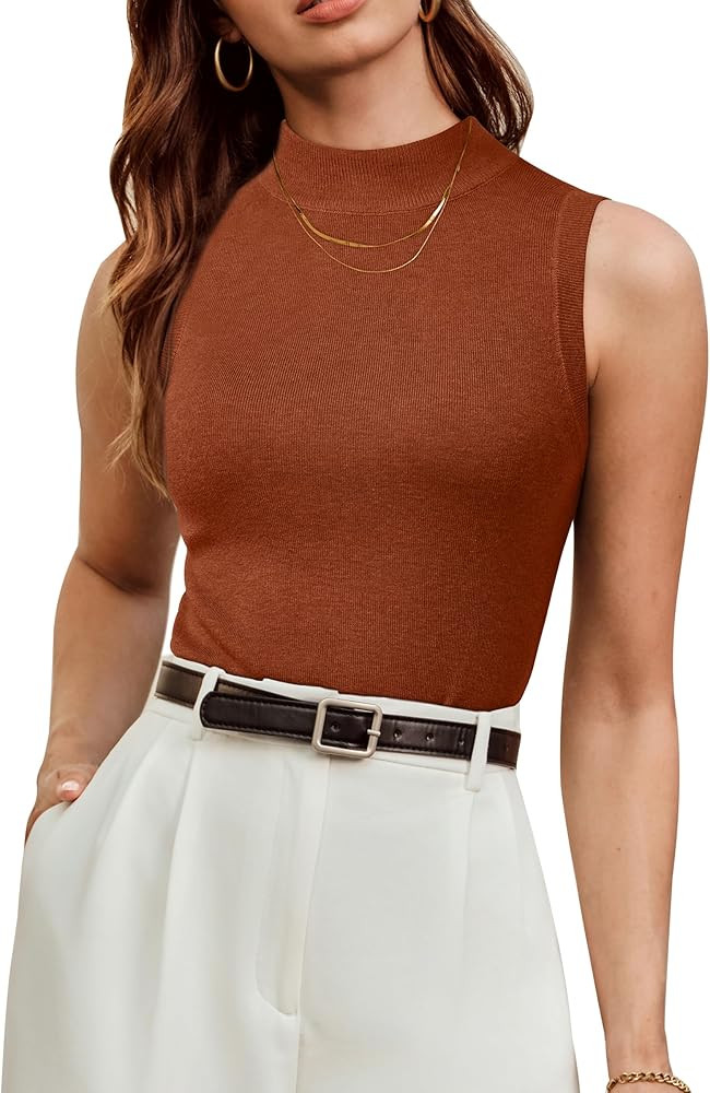 Arach&Cloz Womens Wool Blend Sweater Soft Turtleneck All-Season Casual Tank 2025 | Amazon (US)
