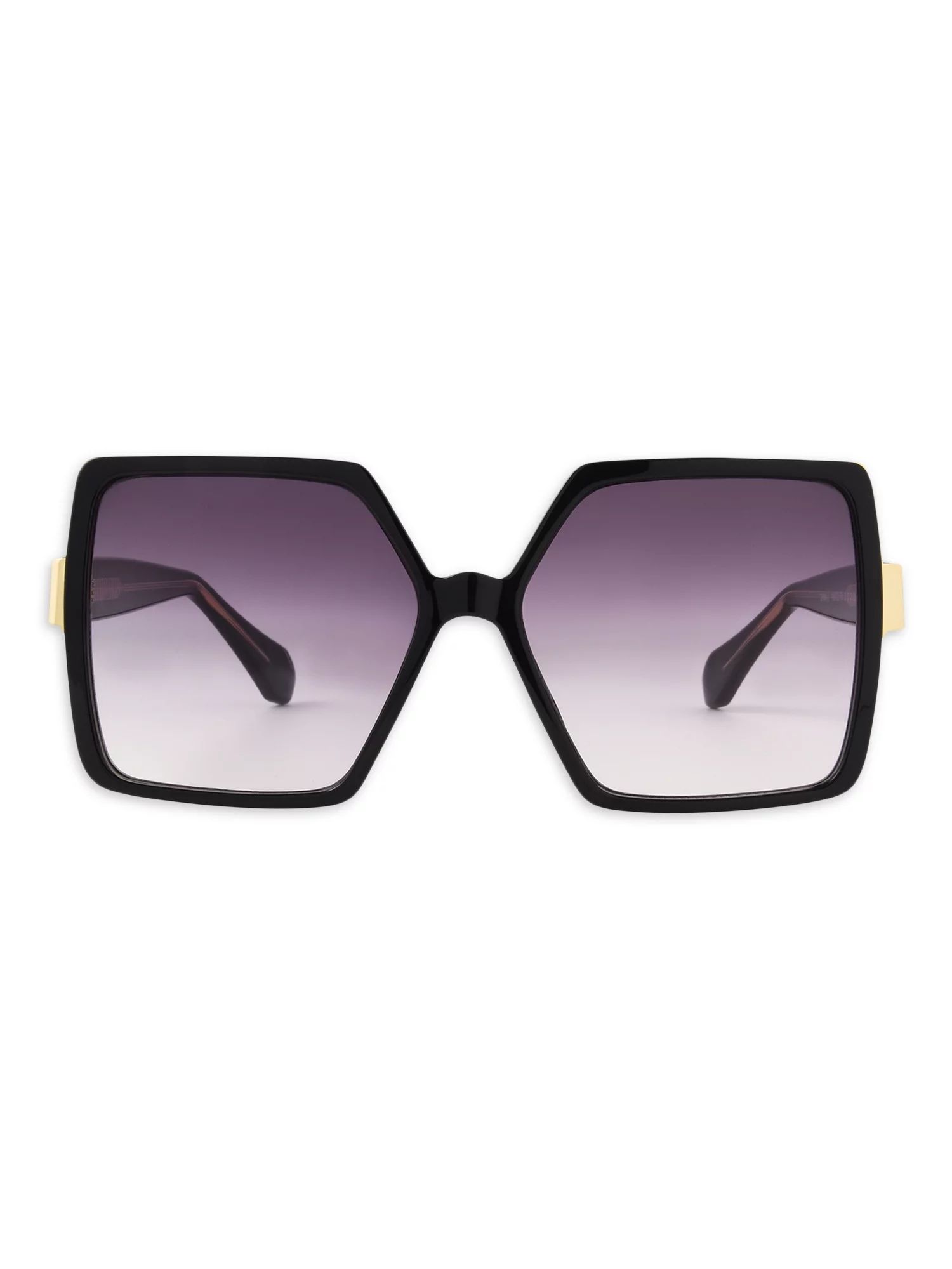 Sofia Vergara Women's Square Black Sunglasses | Walmart (US)