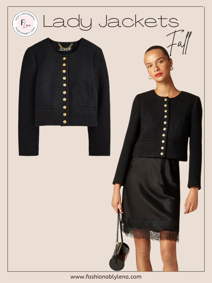 Fall Fashion, Lady jacket, tweed jacket, fall style, denim jacket, burgundy tweed jacket, black burgundy jacket 

 #LTKSeasonal #LTKStyleTip