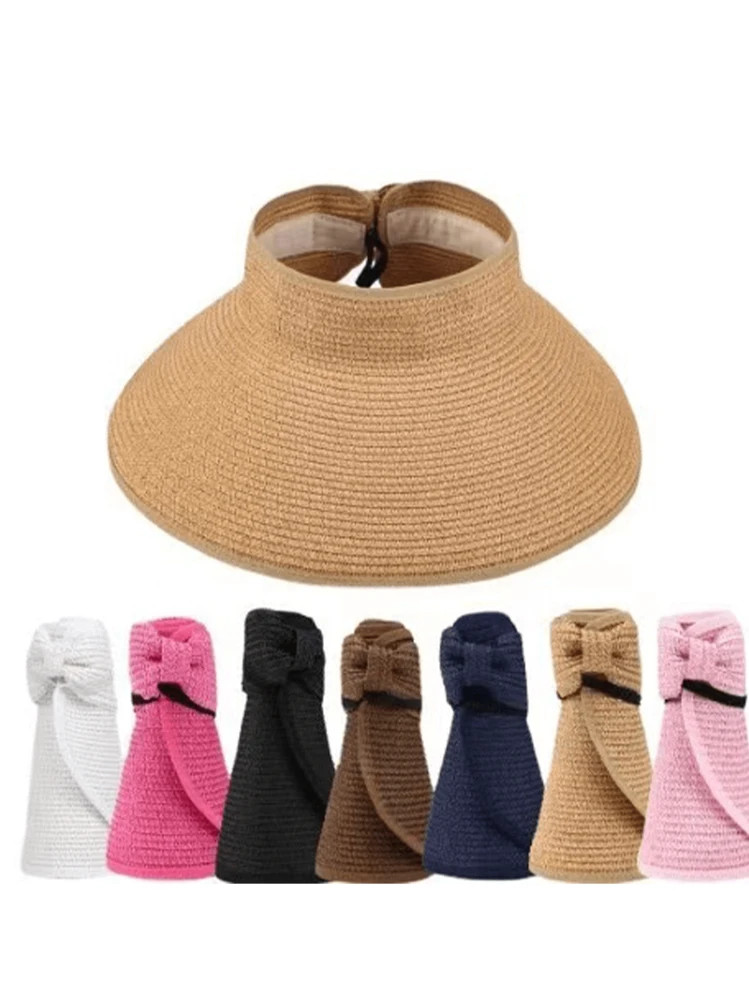 1pc Women's Sun Hat Bucket Hat With Hollow Out Weaved Brim, Suitable For Daily Wear | SHEIN