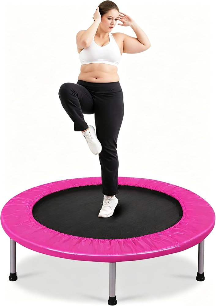 COSTWAY Rebounder Trampoline for Adults, 38" Foldable Mini Trampoline with 32 Heavy Duty Springs,... | Amazon (UK)