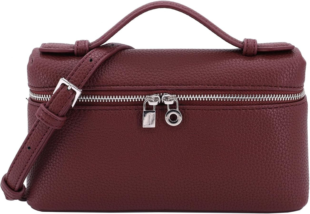 Crossbody Bag for Women Pouch Top-Handle Bag Designer Shoulder Leather Handbag Trendy Purse | Amazon (US)