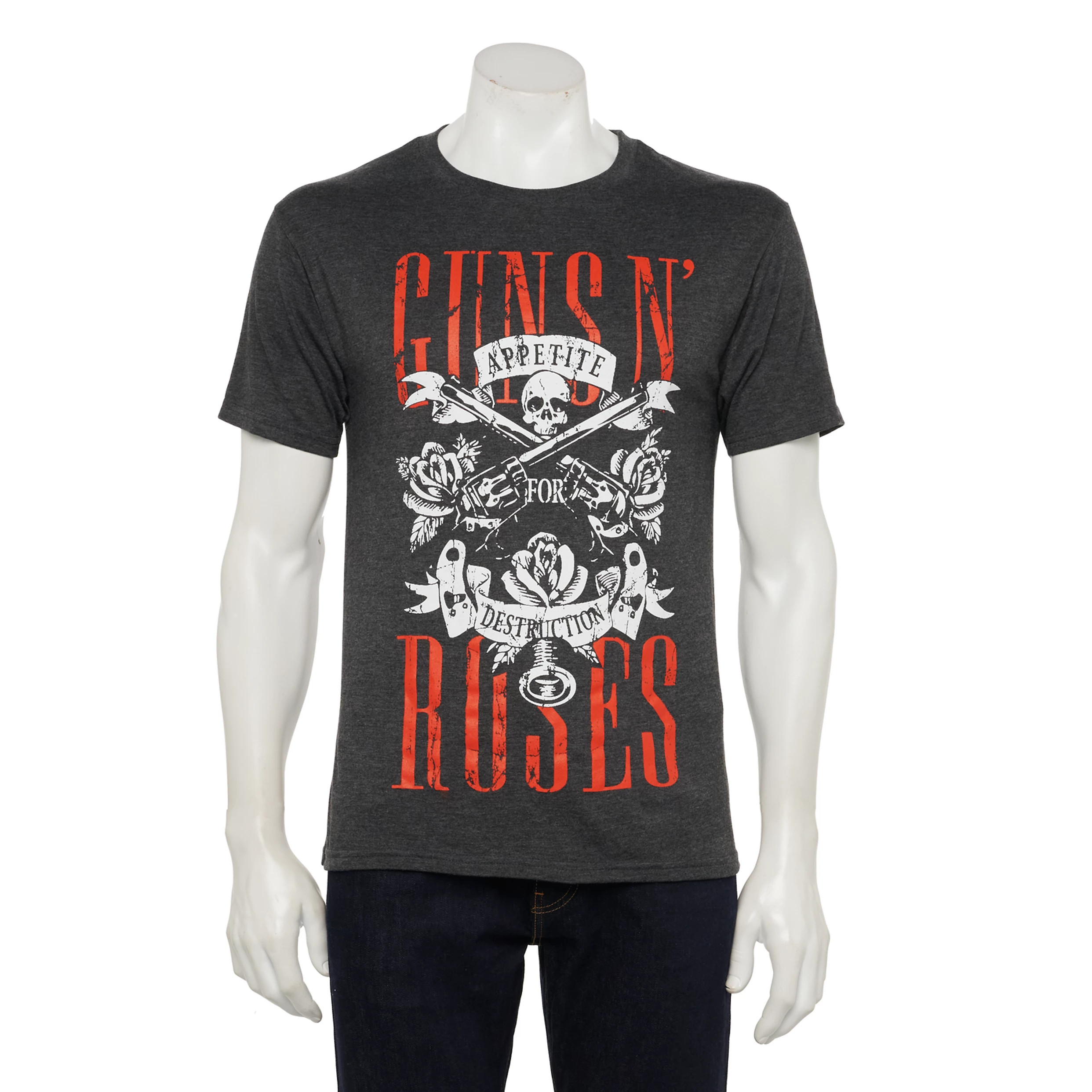Men's Guns N' roses Appetite Skull Short Sleeve Tee | Kohl's