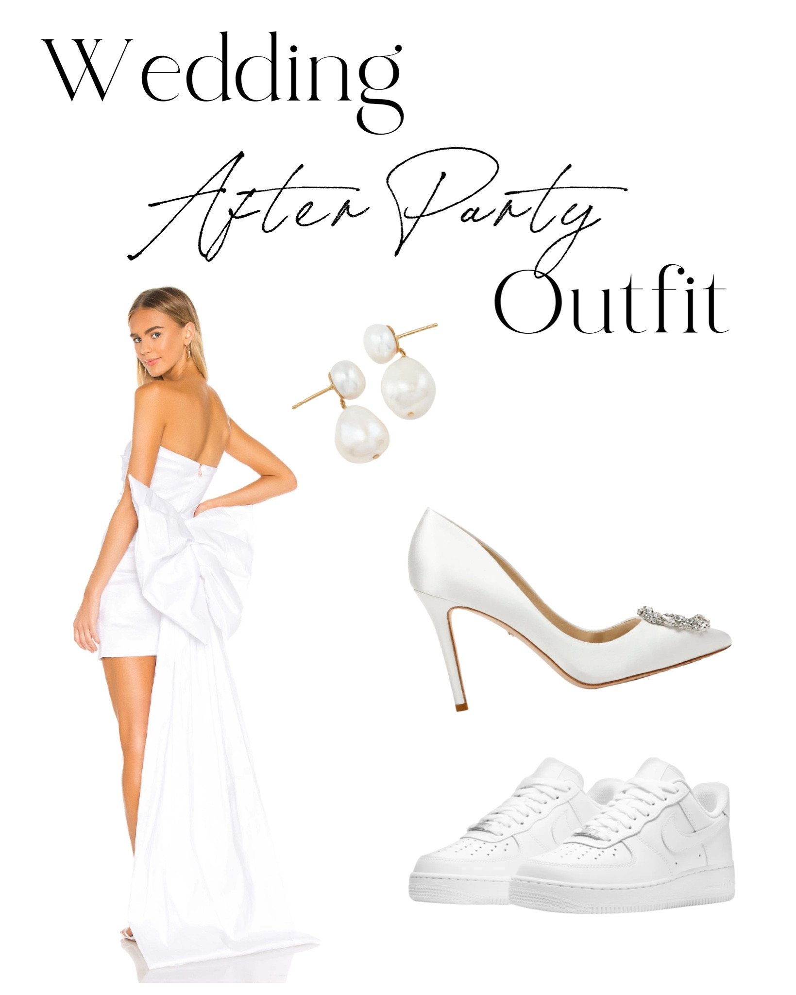 wedding after party out - wedding outfit change short bow dress

#LTKwedding #LTKfit #LTKunder100