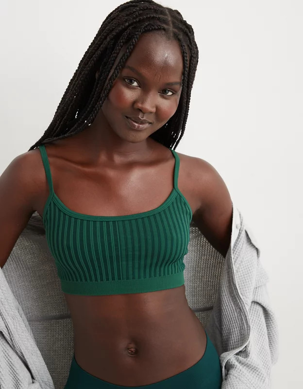 Superchill Seamless Ribbed Scoop Bralette | Aerie
