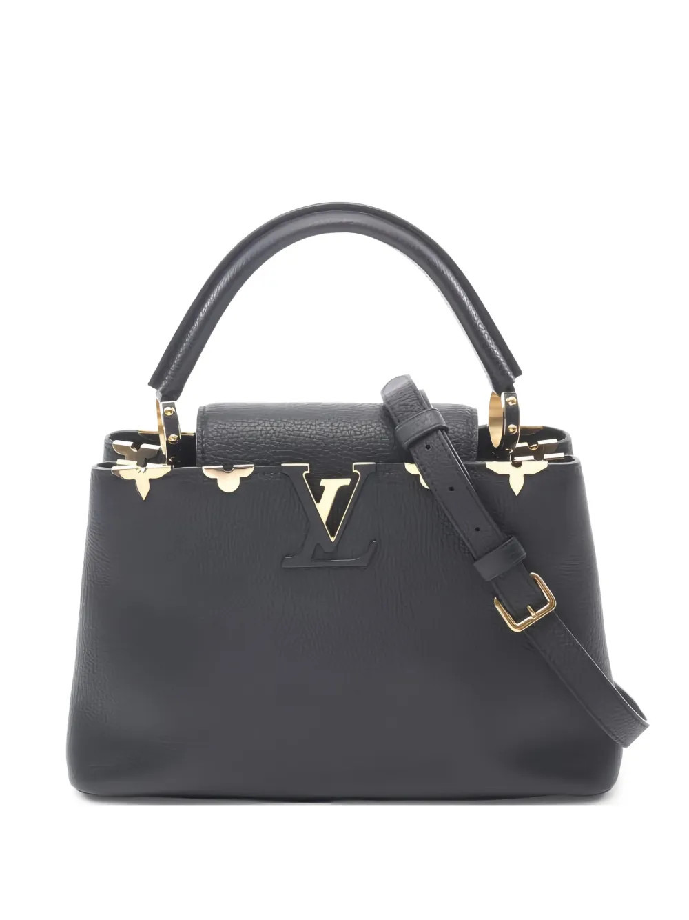 Louis Vuitton Pre-Owned Capucines PM Parnassus handbag - Black | Farfetch Global