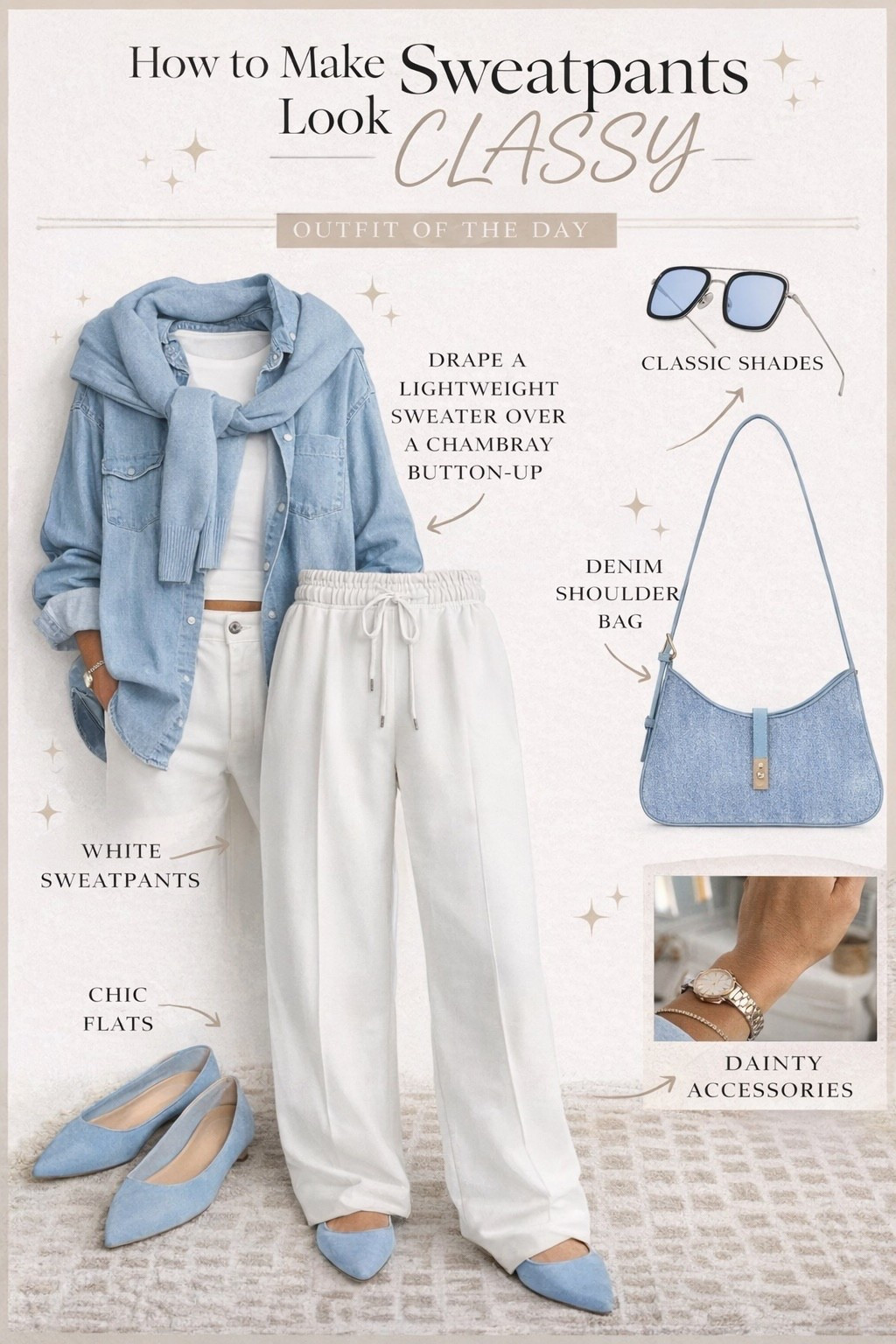 Who’s says you can’t wear sweatpants out of the house? 

How to style sweatpants so it’s classy and ready for the day! 

#LTKootd #LTKgrwm