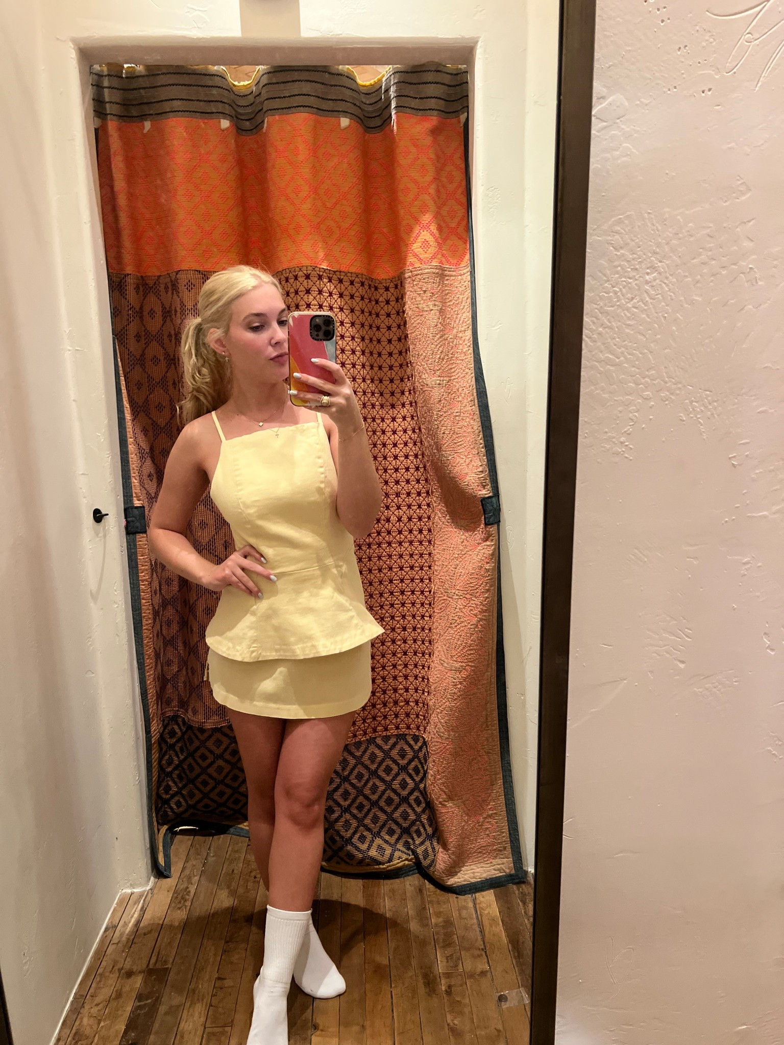 I don’t usually love myself in yellow… but this lemon colored set may have just changed my mind. Wearing a US-0!

#LTKFindsUnder100 #LTKSpringSale