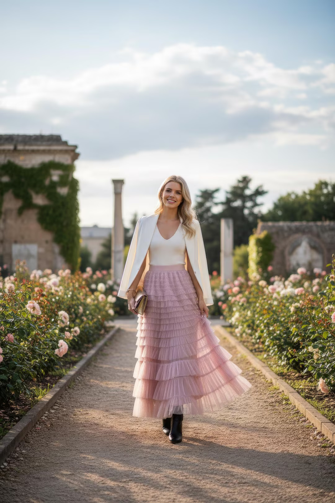 Luxury Tulle Maxi Skirt | ASHÉOR® Parisian-Inspired Ruffle Skirt | Bridesmaid & Formal Wear | Etsy (US)