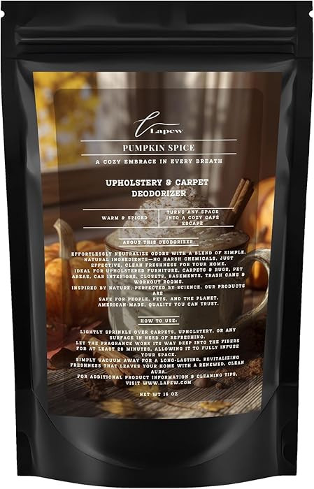 Pumpkin Spice Carpet Freshener Powder 16 oz | Powerful Odor Eliminator for Home | Upholstery Deod... | Amazon (US)