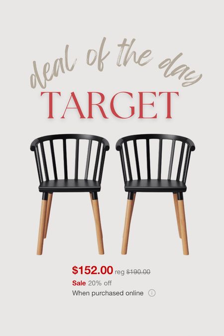 Deal of the day for this two pack of chairs!