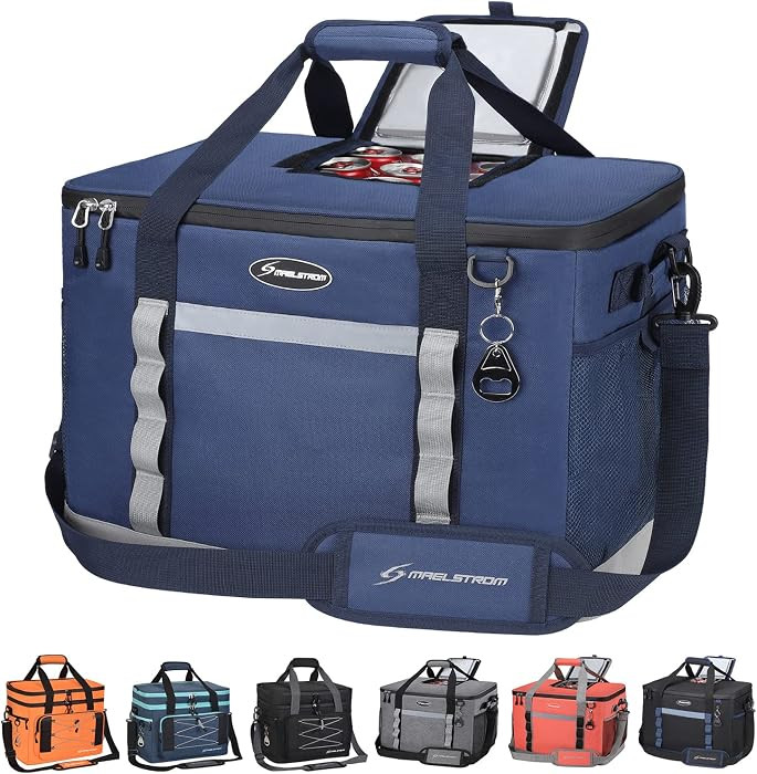 Maelstrom Collapsible Soft Cooler Bag,35/55/75 Cans Beach Cooler with Flip Top Lid, Ice Chest, Le... | Amazon (US)