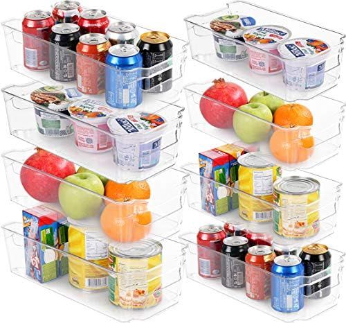Set of 8 Pantry Organizers-Includes 8 Organizers (4 Large & 4 Small Drawers)-Organizers for Freez... | Amazon (US)
