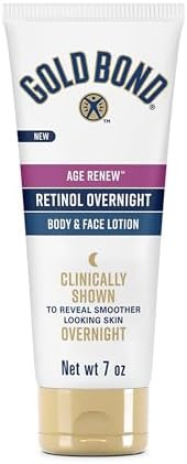 Gold Bond Age Renew Retinol Overnight Body & Face Lotion, With Retinol & Peptide Complex, for Dry... | Amazon (US)
