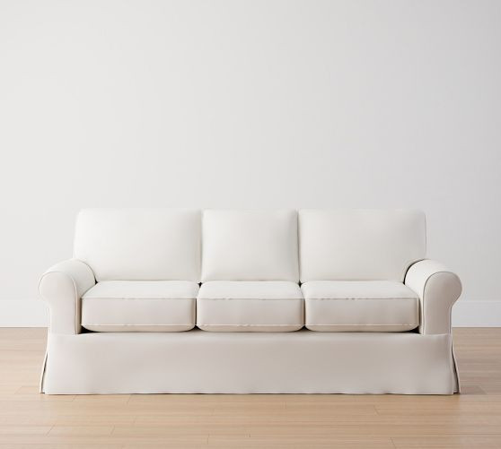 Buchanan Roll Arm Slipcovered Sofa (79"&ndash;94") | Pottery Barn (US)