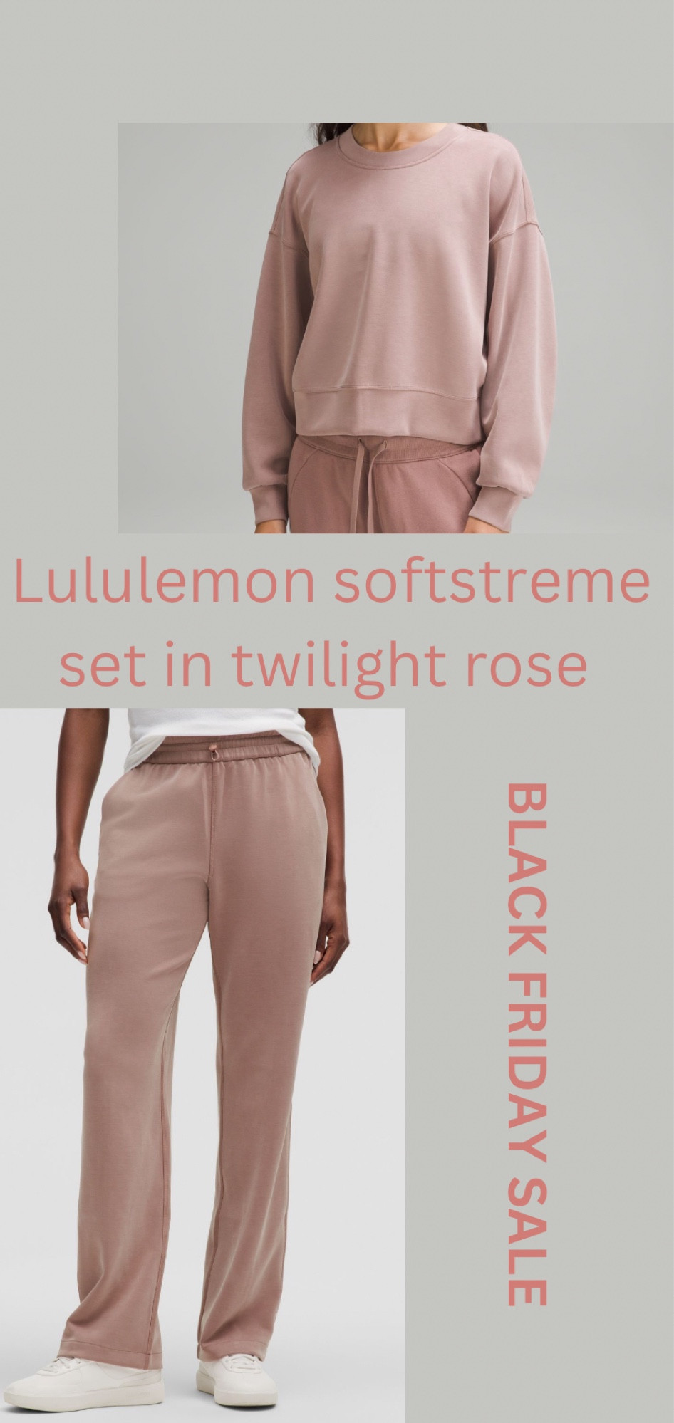 Lululemon Softstreme set in twilight rose on Black Friday sale 🤩

#LTKCyberWeek #LTKGiftGuide #LTKFindsUnder100