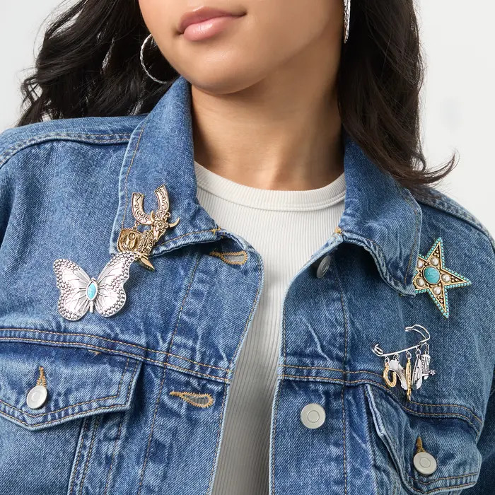 Turquoise Star Pin with Crystal Accents | Nordstrom